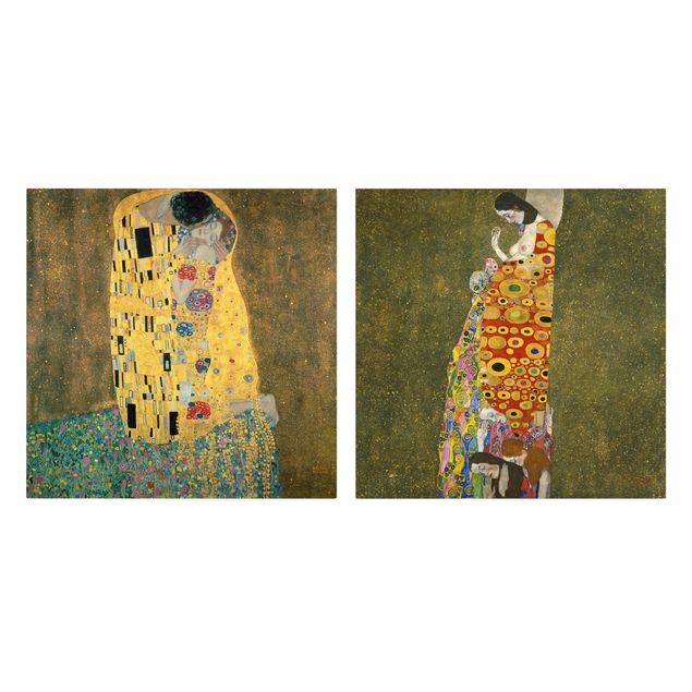Obrazy artystów Gustav Klimt - Pocałunek i nadzieja