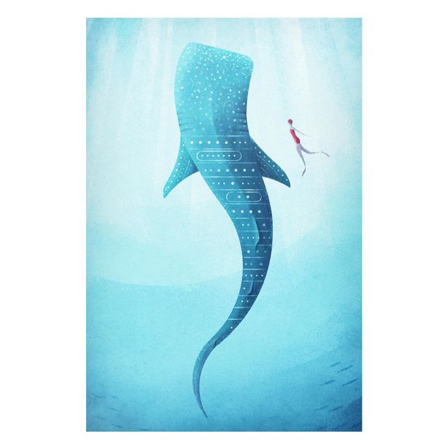 Obrazy do salonu nowoczesne Rekin wielorybi