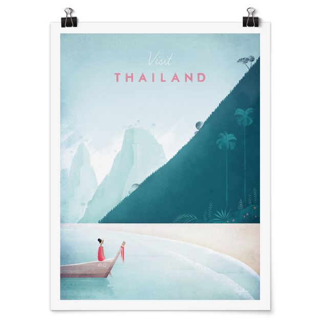 Obrazy z morzem Plakat podróżniczy - Tajlandia