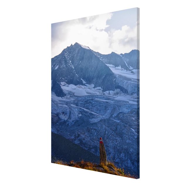 Nowoczesne obrazy Waymarking w Alpach