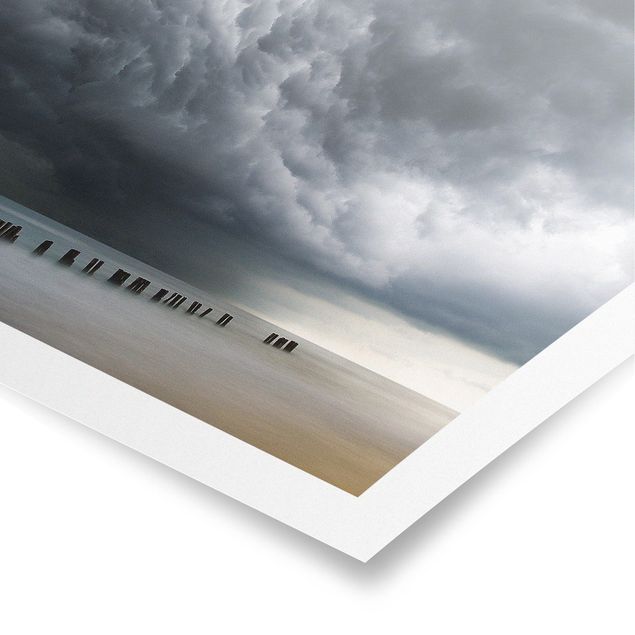 Obrazy na ścianę krajobrazy Chmury burzowe nad Morzem Bałtyckim