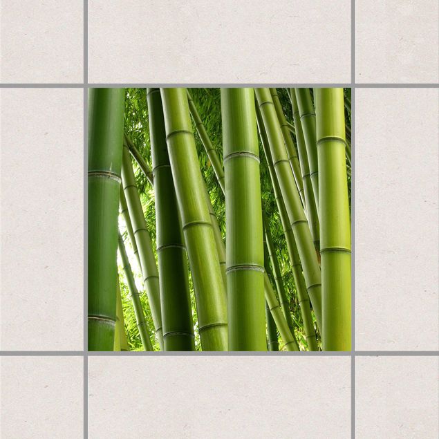 Naklejki na płytki krajobraz Drzewa bambusowe Nr 1