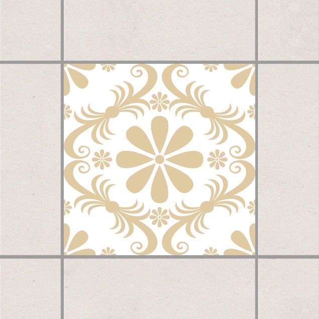 Dekoracja do kuchni Flower Design Biały Jasnobrązowy Brązowy