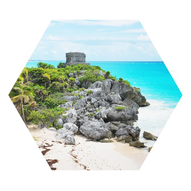 Obrazy na ścianę krajobrazy Wybrzeże Karaibskie Ruiny Tulum