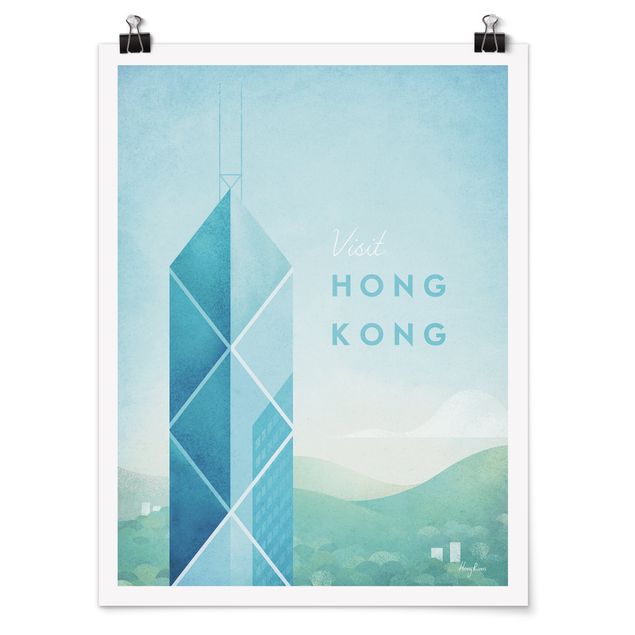 Obrazy vintage Plakat podróżniczy - Hongkong
