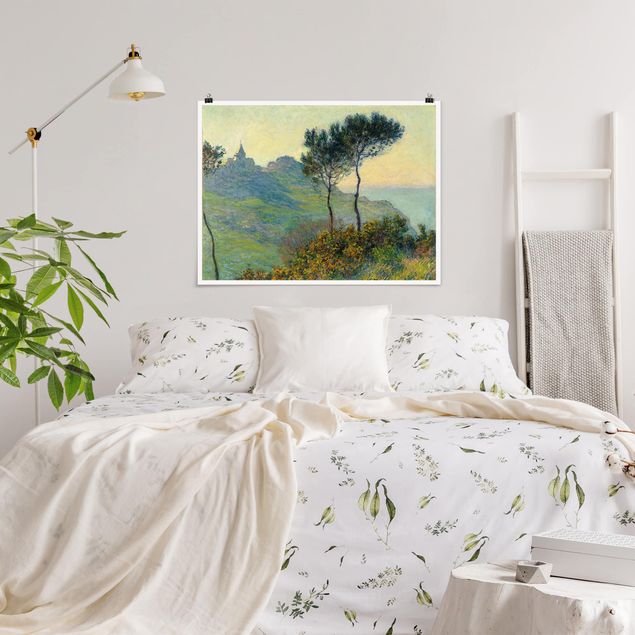 Nowoczesne obrazy Claude Monet - Wieczorne słońce w Varengeville