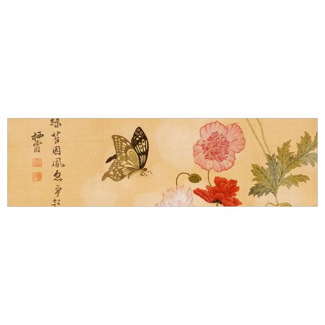 Panel ścienny do kuchni - Yuanyu Ma - Maki i motyle