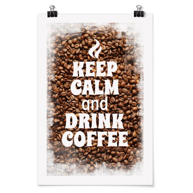 Obrazy kawa Nr EV86 Zachowaj spokój i wypij kawę
