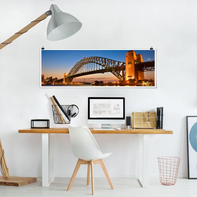 Obrazy do salonu nowoczesne Most Harbour Bridge w Sydney