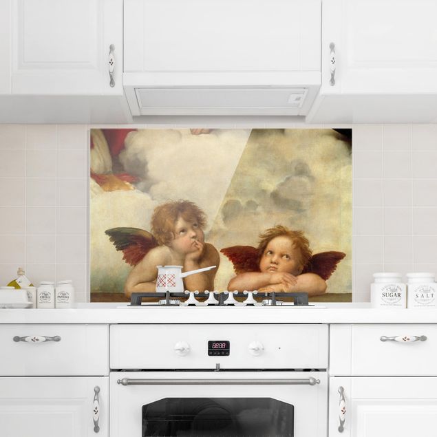 Dekoracja do kuchni Raffael - Dwa anioły