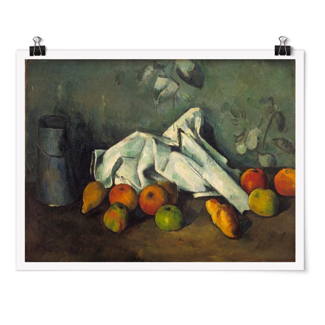 Obrazy impresjonistyczne Paul Cézanne - Puszka na mleko i jabłka