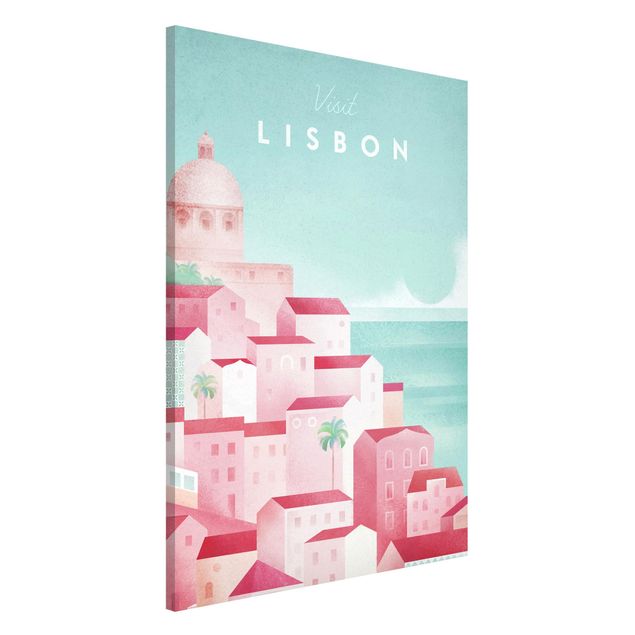 Dekoracja do kuchni Plakat podróżniczy - Lizbona