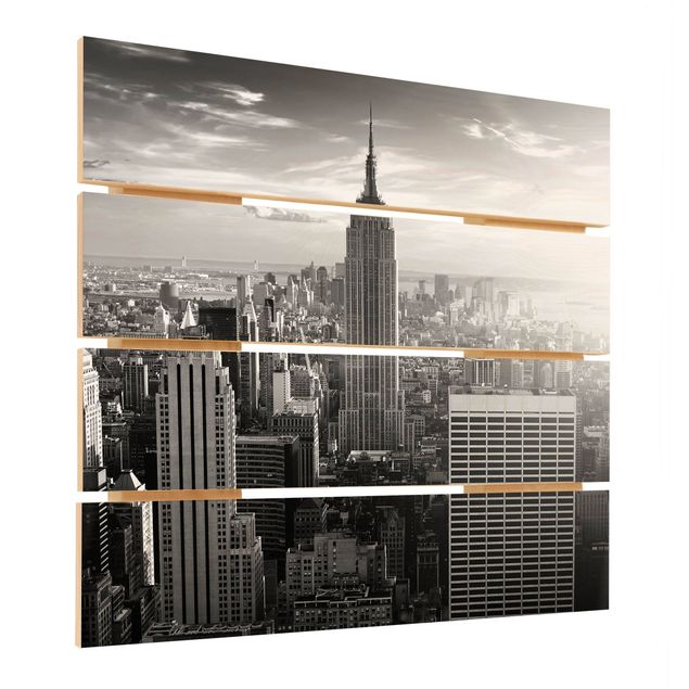 Obraz z drewna - Manhattan Skyline