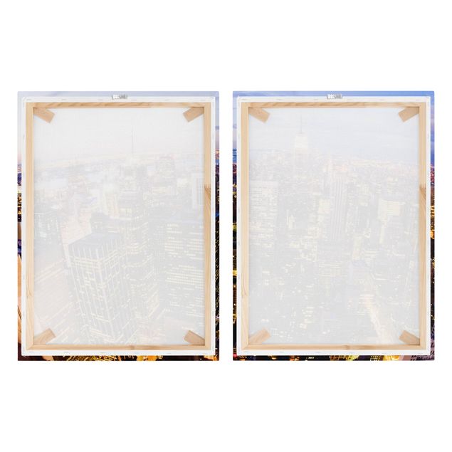 Obrazy na płótnie Nowy Jork Nocna panorama Nowego Jorku