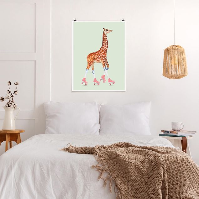 Pokój niemowlęcy Żyrafa na wrotkach