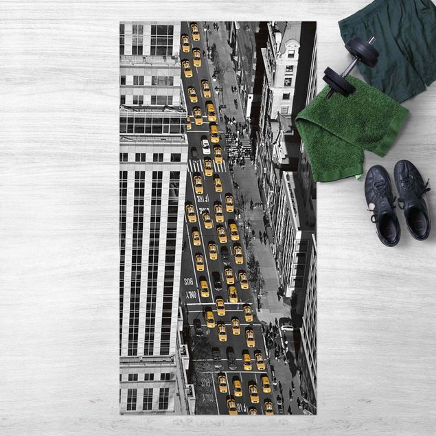 dywan zewnętrzny Ruch taksówek na Manhattanie