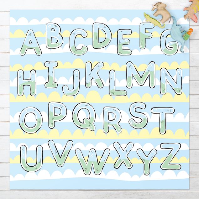 dywany zewnętrzne tarasowe Nauka alfabetu od A do Z