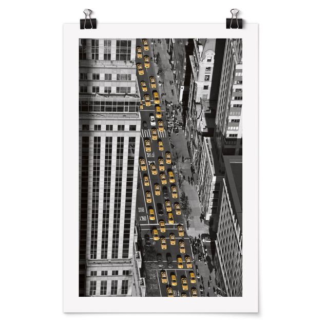 Obrazy nowoczesny Ruch taksówek na Manhattanie