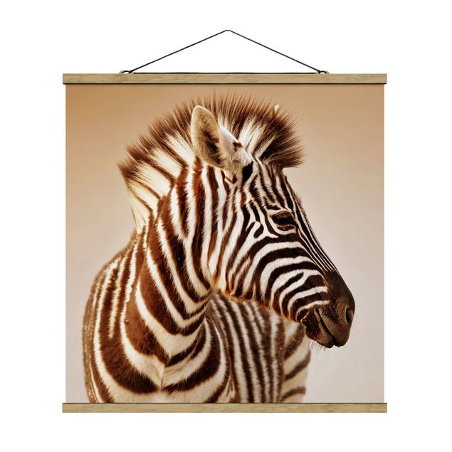 Obrazy ze zwierzętami Portret dziecka w typie zebry