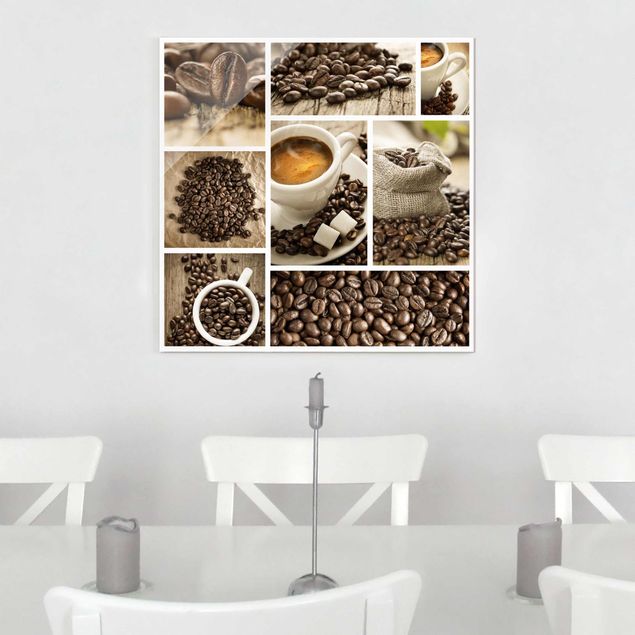 Obrazy kawa Kolaż kawowy