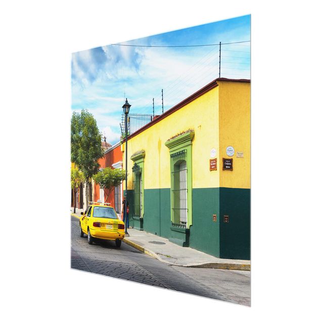 Obrazy na szkle kwadrat Kolorowa ulica meksykańska