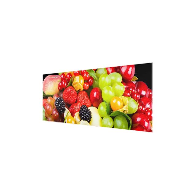 Obrazy na szkle panorama Mieszanka owocowa
