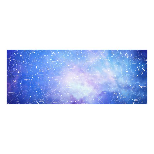 Obrazy do salonu Mapa nieba z obrazem gwiazd