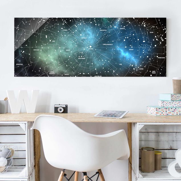 Dekoracja do kuchni Obrazy gwiazd Mapa mgławic galaktyk