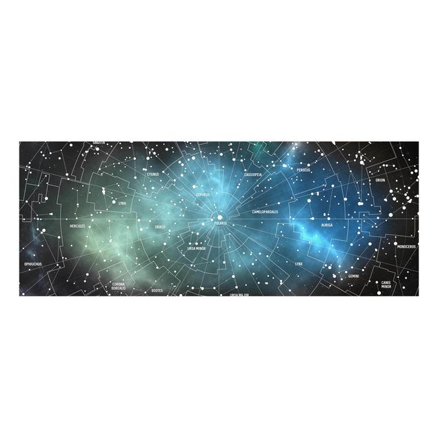 Obrazy do salonu nowoczesne Obrazy gwiazd Mapa mgławic galaktyk