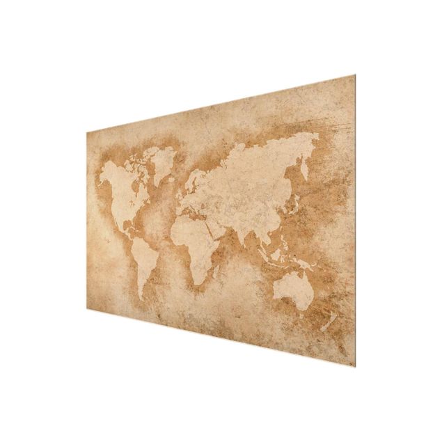 Nowoczesne obrazy Starożytna mapa świata