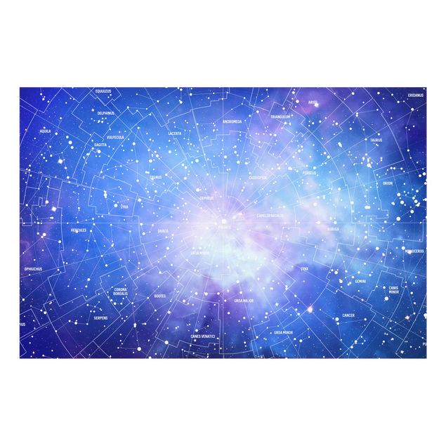 Obrazy do salonu Mapa nieba z obrazem gwiazd