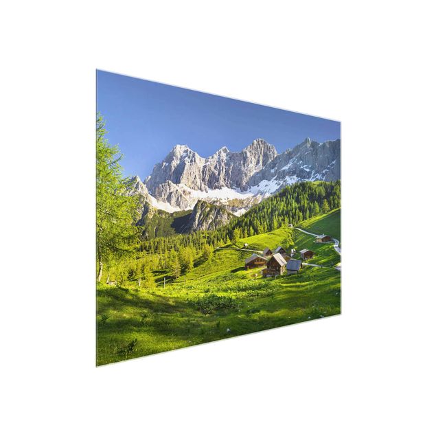 Obrazy na szkle krajobraz Styria Alpejska łąka