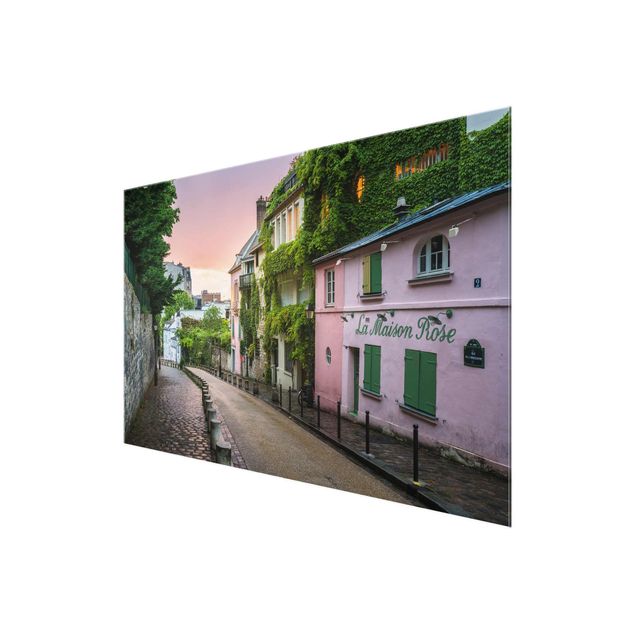 Obrazy na szkle krajobraz Różowy zmierzch w Paryżu