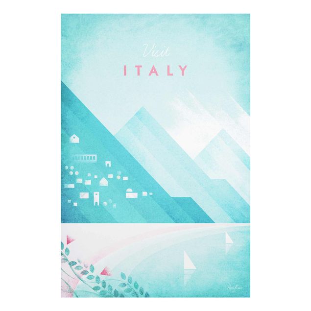 Obrazy na szkle góra Plakat podróżniczy - Włochy
