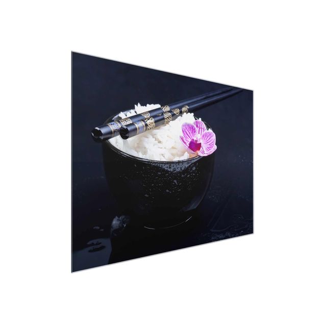 Obrazy nowoczesne Miska na ryż z orchideą