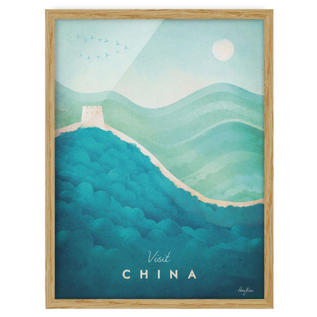Obrazy w ramie do łazienki Plakat podróżniczy - Chiny