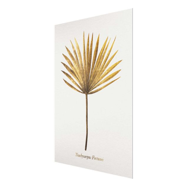 Obrazy nowoczesne Złoto - liść palmy