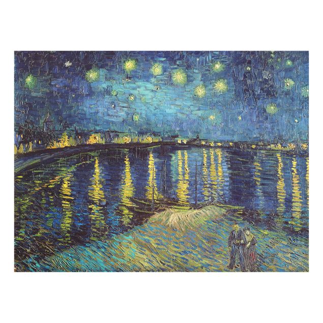 Impresjonizm obrazy Vincent van Gogh - Gwiaździsta noc nad Rodanem