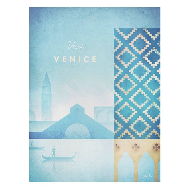 Obraz vintage Plakat podróżniczy - Wenecja