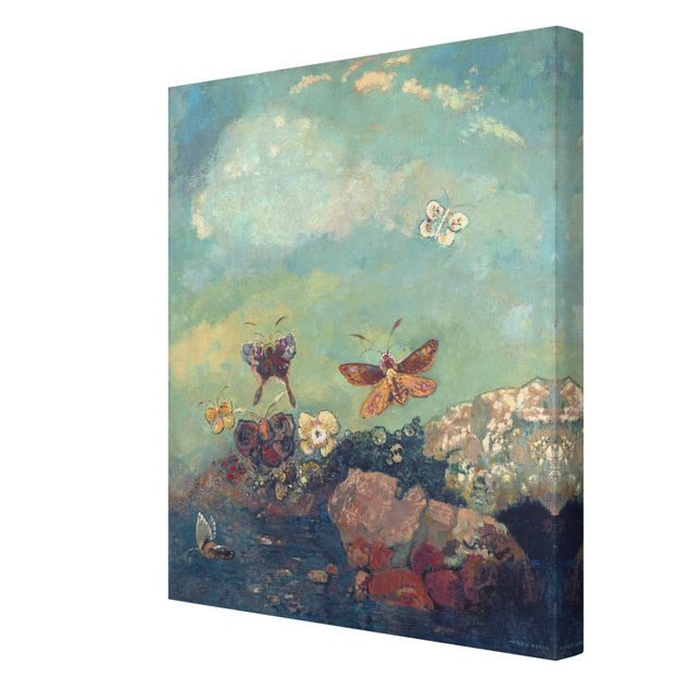 Obraz z niebieskim Odilon Redon - Motyle