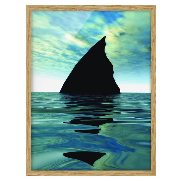 Obrazy w ramie plaża Atak rekinów