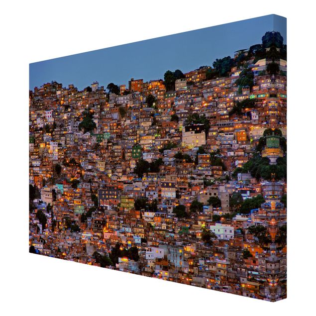 Obrazy architektura Rio de Janeiro Zachód słońca w faweli