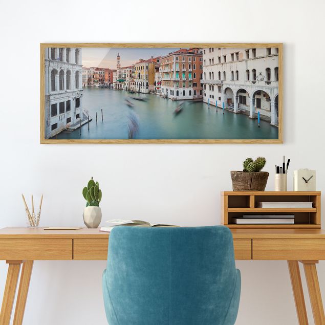 Obrazy Włochy Canale Grande Widok z mostu Rialto Wenecja