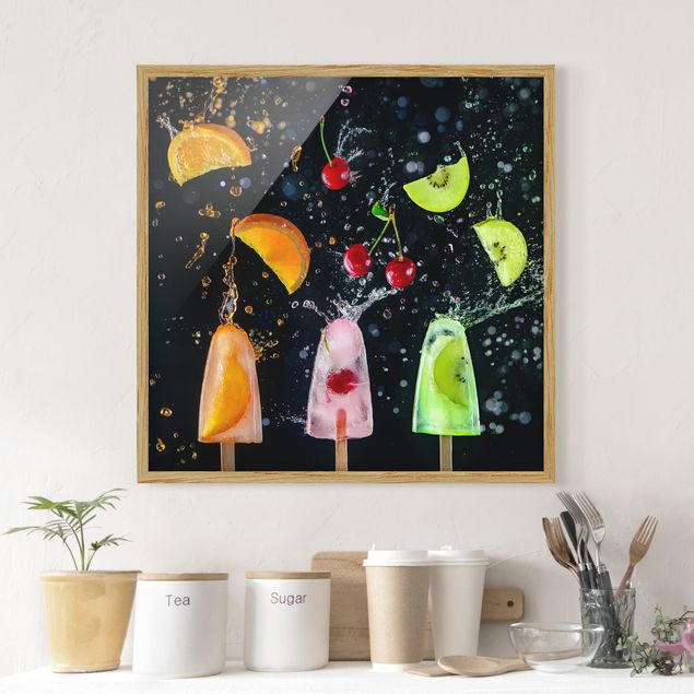 Obrazy z owocami Popsicles