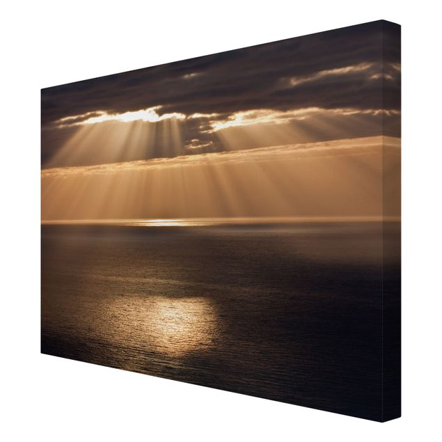 Obrazy plaża Promienie słońca nad morzem