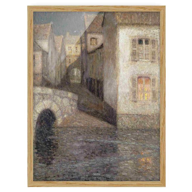 Obrazy w ramie do korytarzu Henri Le Sidaner - Domy nad rzeką