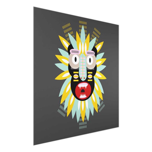 Obrazy nowoczesny Kolaż Etno Maska - King Kong