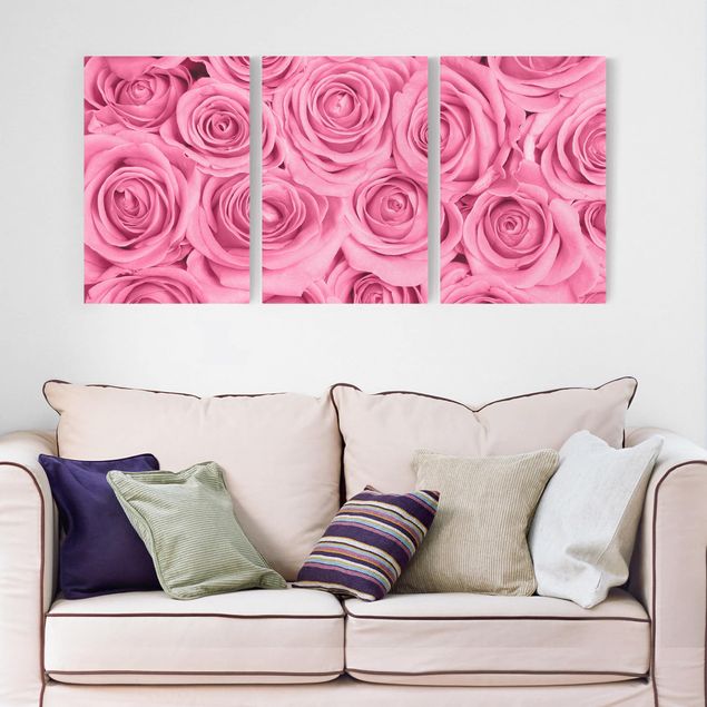 Obrazy do salonu Różowe róże