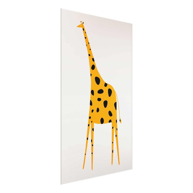 Obrazy żyrafa Żółta żyrafa