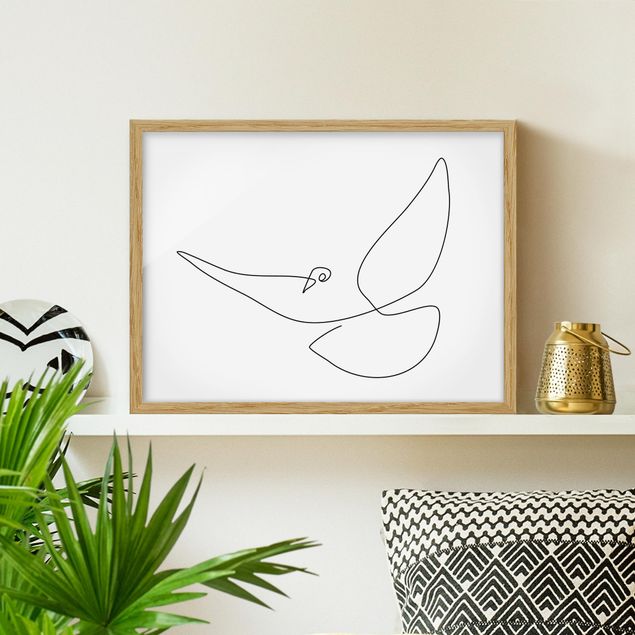 Dekoracja do kuchni Line Art Dove